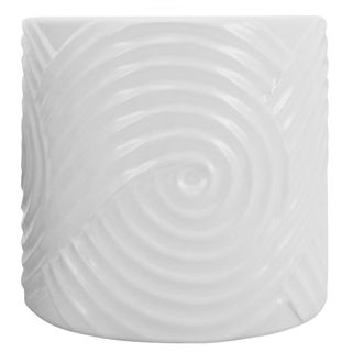 Swirling Planter White 14x13