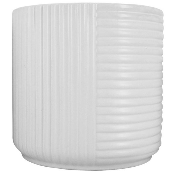 Bi-Way Planter White 14x13