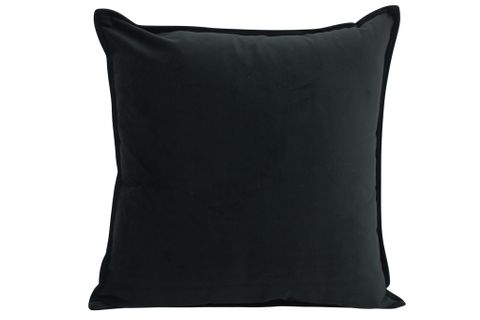 Velvet Cushion Black 45x45cm