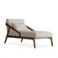 Boucle Upholstered Mid-Century Chaise