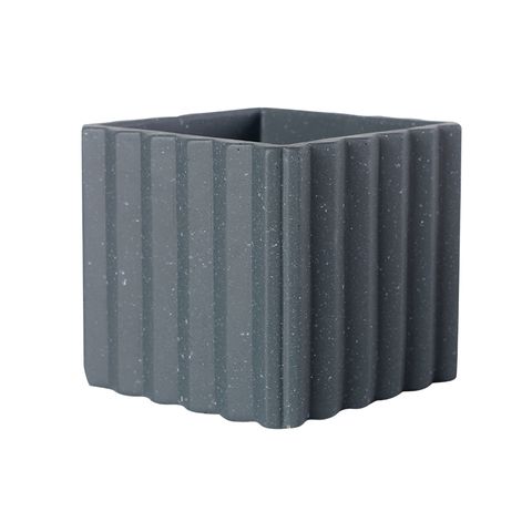 Cube Planter Charcoal 16.8x16.8x15.5