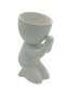Faithful Ceramic Egghead Planter - White