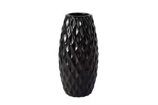 Euro Luxe Ceramic Vase - Matte Black Large