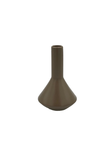 Totem Ceramic Vase -  X Small Chocolate