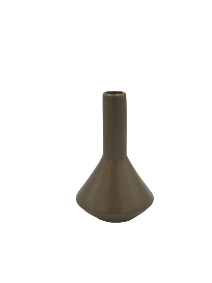 Totem Ceramic Vase -  X Small Chocolate