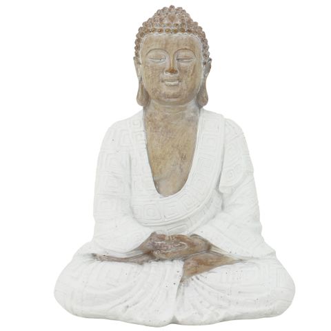 Meditate Monk 13x18 White