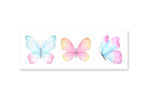 Kids Canvas Butterflies 40x80cm