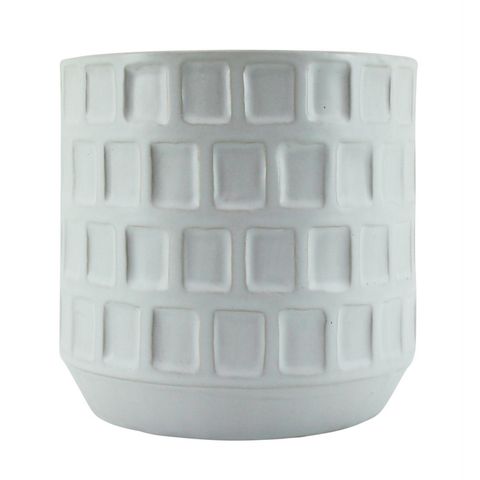 Booth Planter 14x12 White