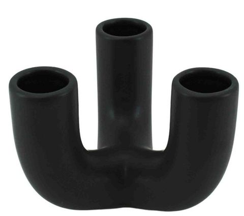Totally Tubular Vase 16x15 Black