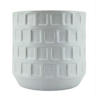 Booth Planter 17x17 White