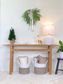 Rustico Entryway Console Table - Small, Natural