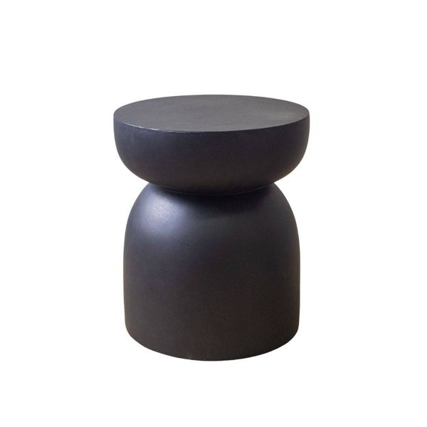 Pedestal Side Table - Black