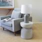 Pedestal Side Table - Stone