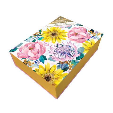 Summer Bouquet Gift Card Box Set
