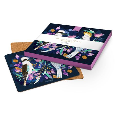 Australiana Birds Placemats Set/4