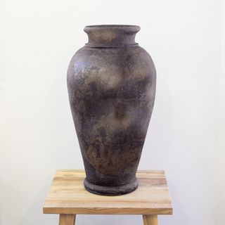 Terracotta Large Urn - Antiqued Bronze