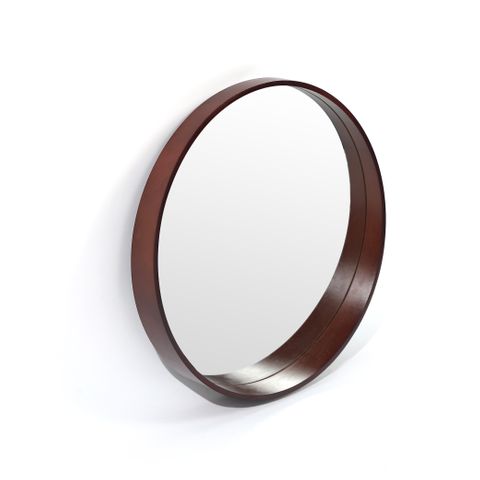 Felix Wood Wall Mirror with Shelf