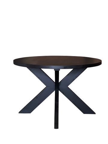 Round Pedestal Dining Table, Black