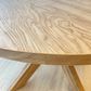 Round Pedestal Dining Table, Natural