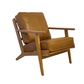 Lodge Armchair - Camel Leather, Oak Frame