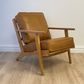 Lodge Armchair - Camel Leather, Oak Frame