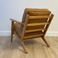 Lodge Armchair - Camel Leather, Oak Frame