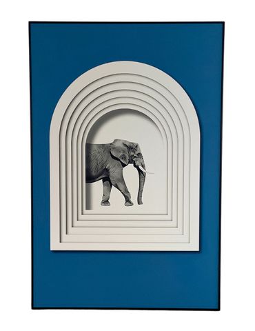 Elephindow 3D Wall Art