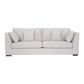 York 3 Seater Upholstered Sofa, Salt