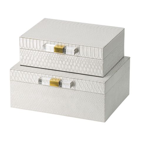 Decorative Dresser Boxes, Set of 2