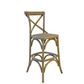 French Bistro Cross Back Bar Stool