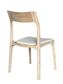 Peyton Dining Chair, Linen Fabric Natural Frame