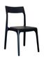 Ashton Dining Chair, Black Leather Black Frame