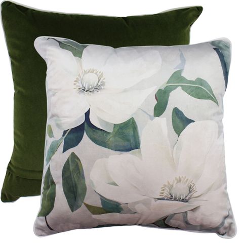 Posy Perfection Velvet Cushion 50x50cm