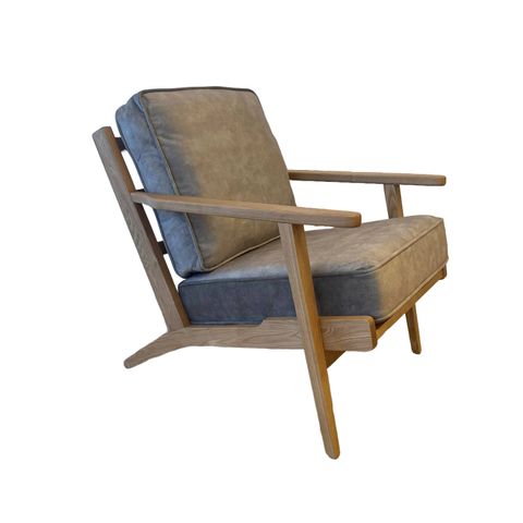 Lodge Armchair - Wheat Fabric, Oak Frame