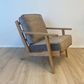 Lodge Armchair - Wheat Fabric, Oak Frame