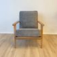 Lodge Armchair - Dried Thyme Fabric, Oak Frame