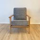 Lodge Armchair - Dried Thyme Fabric, Oak Frame