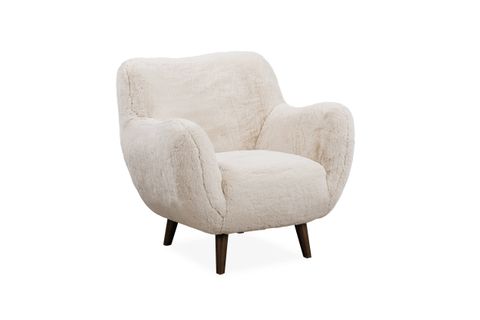 Globe Accent Chair, Dawn Fur