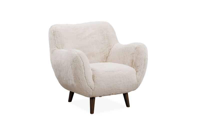 Globe Accent Chair, Dawn Fur