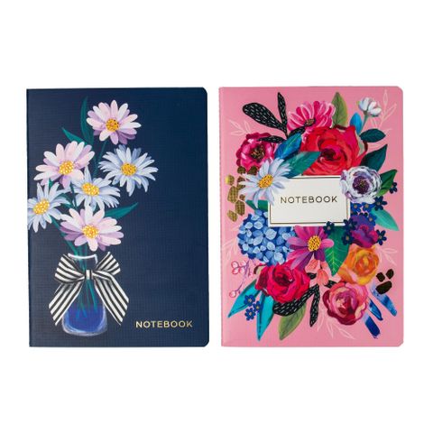 Wildflowers Notebook - Asst 2 pk