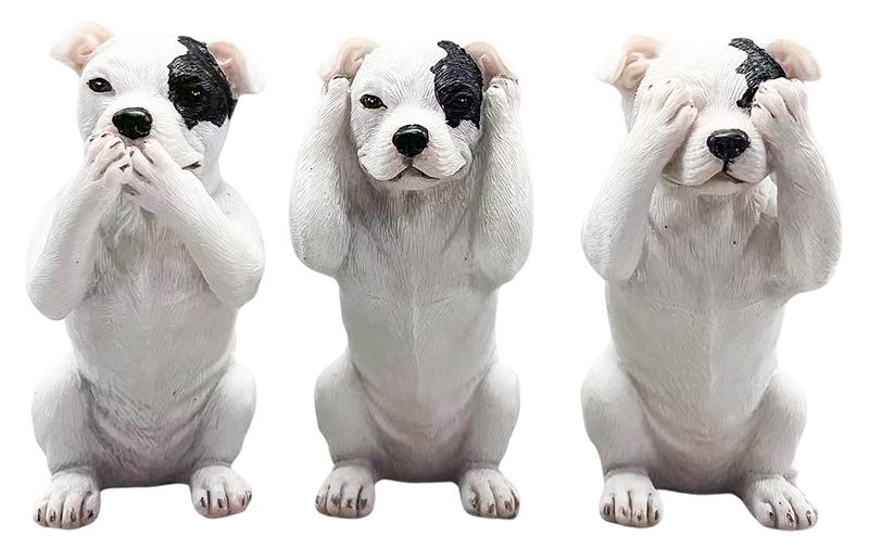 Hear/See/Speak Staffy Set of 3