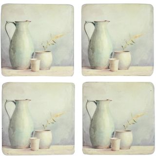 S/4 Jug-a-Love Resin Coasters 10x10cm