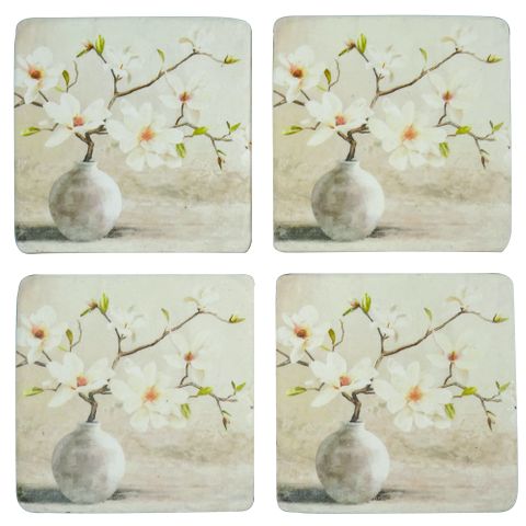 S/4 Bud Omens Resin Coasters 10x10cm