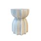 Fluted Side Table - Stone