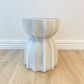 Fluted Side Table - Stone