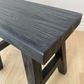 Reclaimed Wood Small Bench, Black