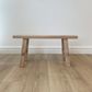 Reclaimed Wood Medium Bench, Alabaster