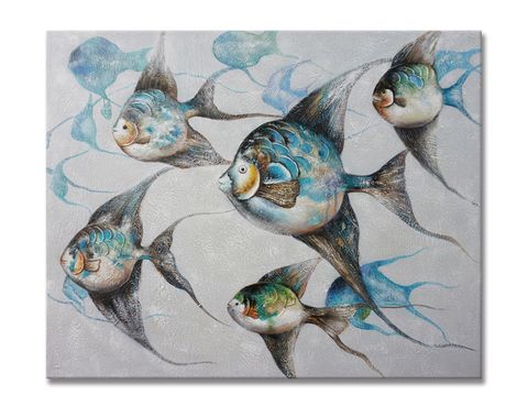 Tropical Fish Oil Painting 80x100