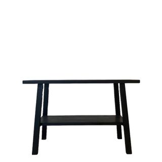 Reclaimed Wood Console Table, Black