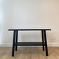 Reclaimed Wood Console Table, Black